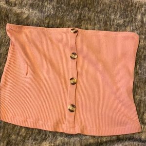 Dusty pink tube top